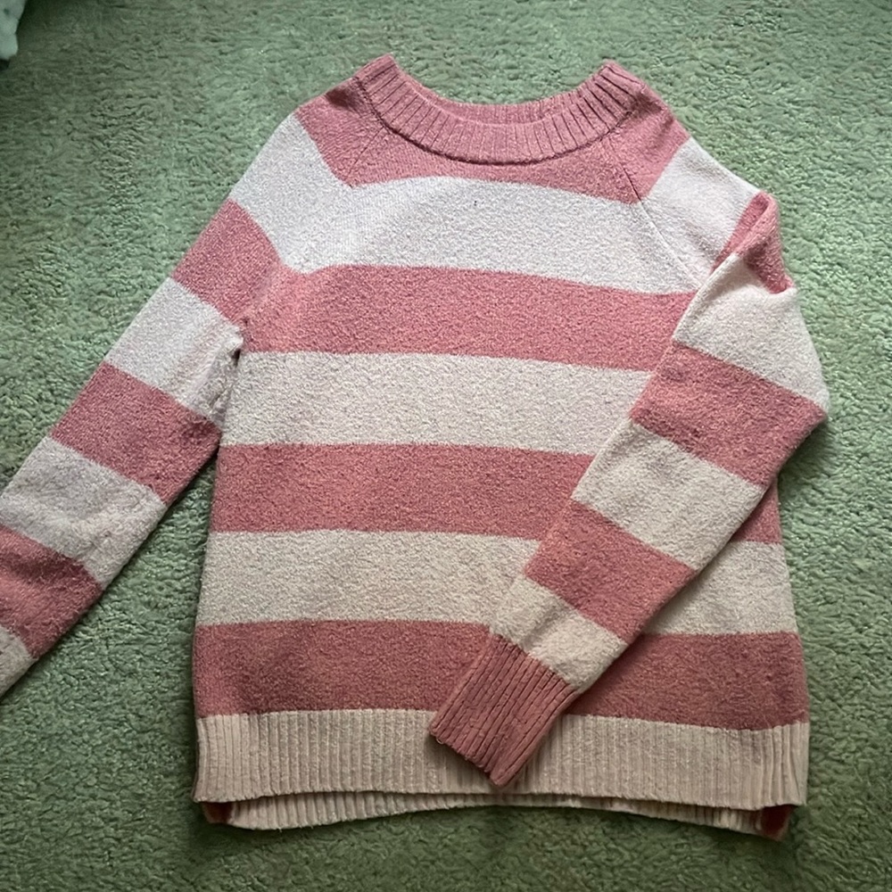 Pink striped Sweater
